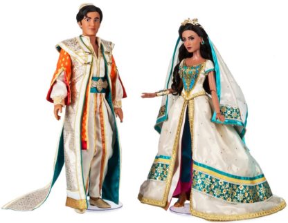 Disney Jasmine and Aladdin Limited Edition Doll Set - Live Action Film - 17"