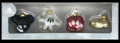 Disney Parks Mickey Mouse Body Parts Set of 4 Glass Christmas Ornaments - Image 2