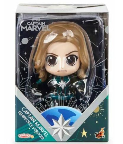 Marvel's Captain Marvel Cosbaby Bobble-Head Figure by Hot Toys Starforce Version - Image 3