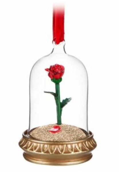 Enchanted Rose Light-Up Living Magic Sketchbook Ornament – Beauty and the Beast