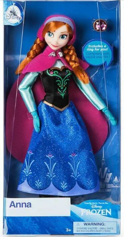 Disney Anna Classic Doll with Ring - Frozen 11 1/2" - Image 3