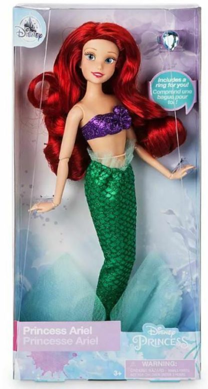 Disney Ariel Classic Doll with Ring - The Little Mermaid - 11 1/2" - Image 2