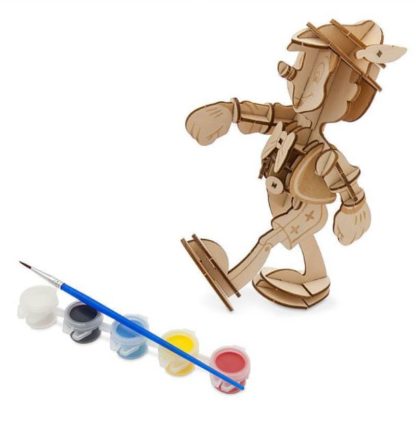 Walt Disney Parks Ink and Paint 3D Wood Model Paint Set Pinocchio - Image 4