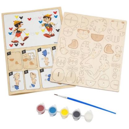 Walt Disney Parks Ink and Paint 3D Wood Model Paint Set Pinocchio - Image 2