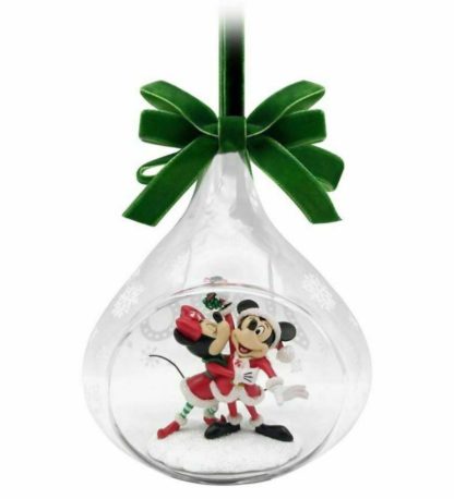 MICKEY AND MINNIE GLASS DROP SKETCHBOOK 2020 ORNAMENT