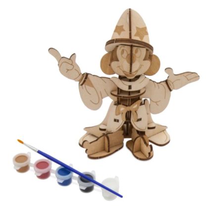 Walt Disney Parks Ink and Paint 3D Wood Model Paint Set Sorcerer Mickey - Image 4