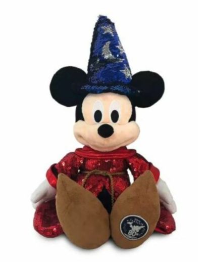 Disney Sorcerer Mickey Mouse Sequined Plush – Fantasia 80th Anniversary – 15"