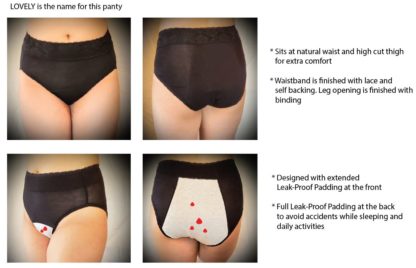 Leak-proof Period Panties - Lovely - High Thigh Fit