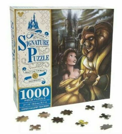 Disney Parks Signature Puzzle Beauty and the Beast 25th Anniversary 1000 Pieces