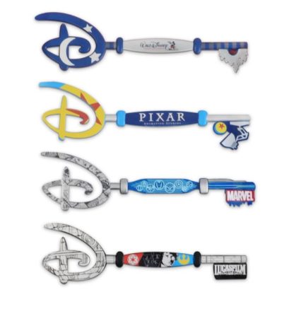 Disney Studios Collectible Key Set 4 Keys 2020