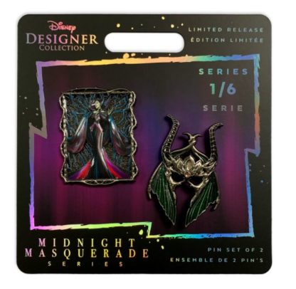 Maleficent Disney Designer Collection Midnight Masquerade Pin Set – Villains – Limited Release - Image 2