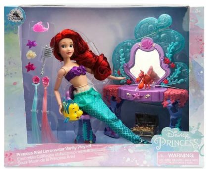 Disney The Little Mermaid Princess Ariel Underwater Vanity Doll Playset - Image 2