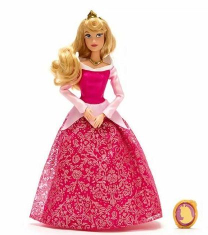 Disney Classic Doll Princess Aurora With Pendant 11 1/2" - Sleeping Beauty