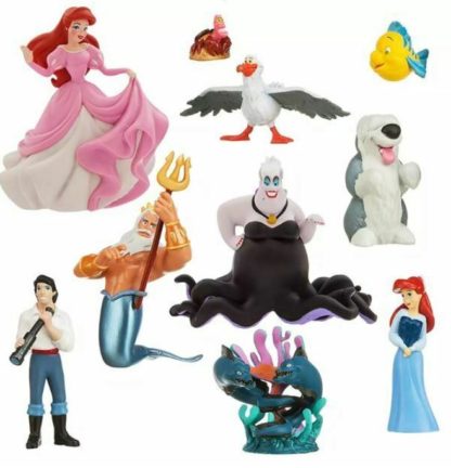 Disney The Little Mermaid Ariel Deluxe Figurine Figures Set of 10 Playset