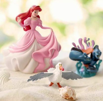 Disney The Little Mermaid Ariel Deluxe Figurine Figures Set of 10 Playset - Image 4