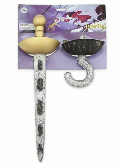 Disney Captain Hook Sword & Hook Costume Accessory Set for Kids