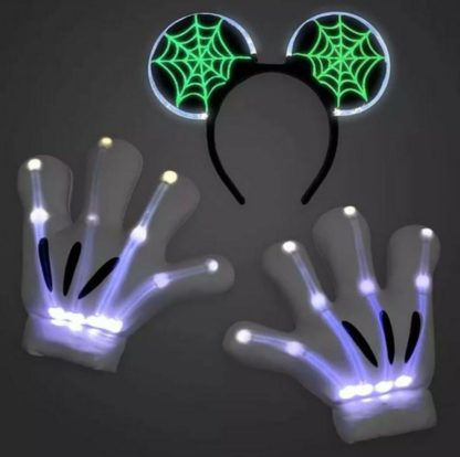 Disney Mickey Mouse Light-Up Skeleton Costume Accessory Set for Adults - Image 2