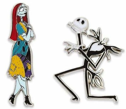 Disney Jack Skellington and Sally Couples Pin Set - Nightmare Before Christmas