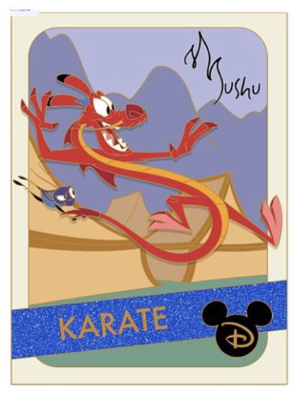 Disney Trading Cards Mushu Pin 2020 Limited Edition 4000 LE Mulan